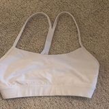 Lululemon White Flow Y Bra Nulu Light Support, A–C Cups Photo 0