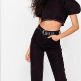 Nasty Gal NWT  Debbie High Waisted Mom Jeans Photo 0