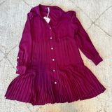 Liu Jo Milano Purple Pleated Dress Photo 0