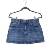 Medium Wash Mini Jean Skirt Sz Medium BDG Urban Outfitters Mini Denim Skirt Photo 0