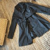 Miss Sixty  Vintage Grey Wool Blend Pea Coat Size Large Photo 0