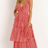 Cleobella  Darwin maxi dress fire red size XS Photo 0