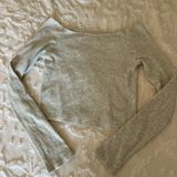 Brandy Melville  grey off the shoulder top Photo 0
