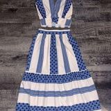 Sundays New Matching Skirt Set Medium Striped Coastal Boho Photo 0