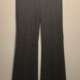 Club Monaco - Wool Blend Flare Grey Stripe Pattern Dress Pants Slacks- Size 6 Photo 0
