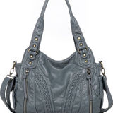Montana West  Washed Leather Hobo Bag Photo 0