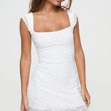 Princess Polly LANCHESTER MINI DRESS WHITE TALL Photo 0