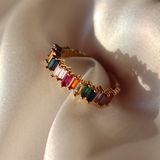 Rainbow Sandals Cluster Ring Adjustable Fits 5-9 Photo 0
