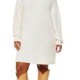 Aritzia Wilfred Montpellier Merino Wool Sweater Dress Women's Small Beige Photo 0