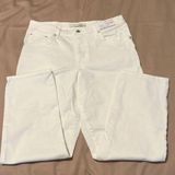 Ella Moss size 10/30 white cropped straight leg jeans GUC Photo 0