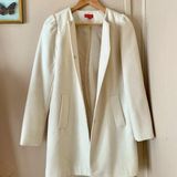 Elle  Long Off-White Coat Size 4 Photo 0