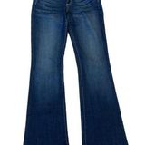 Paige  Canyon Bootcut Dark Wash Jeans Sz 29 Stretch Y2K Photo 0