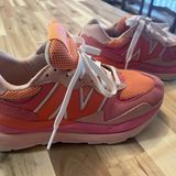 New Balance  Orange and Pink Sneakers Photo 0