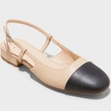 A New Day  Women's Maxine Slingback Ballet Flats -Tan 9 .5 NWT Photo 0
