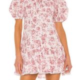 MINKPINK  Love Story Mini Dress Floral Tie Back Size Large Photo 0