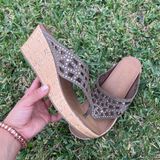 Skechers Sketcher Sandal Wedge Tan Photo 0