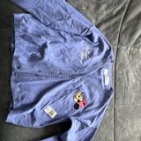 Disney Embroidered Minnie Mouse Purple Cardigan  Photo 0