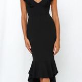 Here Comes the Sun Black Hello Molly Dress Midi (The Hills Black Dress) Photo 0