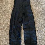 Black Puffer Ski Pants / Ski Bibs Size 4 Photo 0