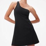 Outdoor Voices  ONE SHOULDER BLACK ATHLETIC DRESS SMALL Photo 0