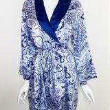 Jones New York Satin Paisley Robe Photo 0