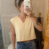 Gilded Intent Yellow Cropped Top Photo 0