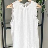 J.Crew  Linen Blend Ruffle Tank Photo 0