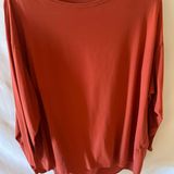 Lululemon Women Back in Action Long Sleeve Nulu - Rust Photo 0