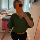 ZARA Green Top Photo 0