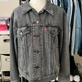 Levi's Levi’s Denim Trucker Jacket Gray Size L Photo 0
