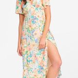 Billabong  Jet Set Maxi Dress in White Multi Photo 0