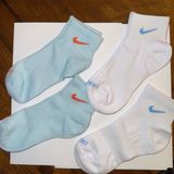 Nike  ankle sock dri fit 2 baby blue 2 white NWOT Photo 0