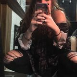 Maggie Barnes Black Satin Button Down Shirt Photo 0