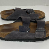 Birkenstock  Arizona Velvet Gray Suede Soft Footbed Size 39 Photo 0