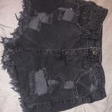 High Rise Shorts Black Size 4 Photo 0
