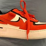 Nike Air force 1 shadow white and orange-red Photo 0