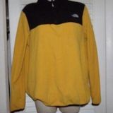 The North Face Vintage black/gold fleece 1/4 zip L EUC Photo 0