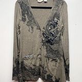 Miss Me Y2K Vintage Womens Cardigan Large Bohemian Fairygoth Whimsygoth Grunge Photo 0