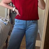 Le lis Red Short Sleeve Sweater  Photo 0