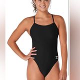 Speedo Women's Swimsuit One Piece Racing Cut Endurance Adult Black size 28 XS Photo 0