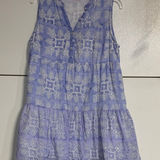 Tuckernuck OLIPHANT  BLUE MINI DRESS COTTON LARGE Photo 0