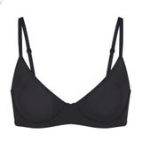 SKIMS Unlined Demi Black Women's Bra Photo 0