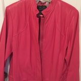 Terry Lewis Pink leather jacket new with tags size 1X Photo 0