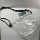 Wild Fable Transparent Shoulder Bag Clear & Black Jelly Handbag Purse Tote NWT Photo 0