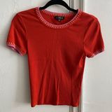 J.Crew Vintage Rib Shrunken T-shirt with contrast stitch Sz Small Photo 0
