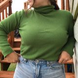 Ann Taylor Green Turtleneck Photo 0