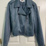 Steve Madden Faux Suede Moto Jacket Photo 0