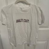 Brandy Melville White Tee Amalfi coast Photo 0