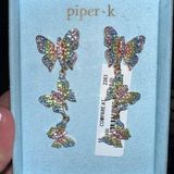 Piper K Rainbow Butterfly Earrings Photo 0