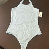 Blue Backless bodysuit Size M Photo 0